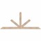 Ekena Millwork Saratoga Smooth Timber Gable Bracket, Douglas Fir, 72"W x 30"H x 3 1/2"D x 3 1/2"F, 10/12 Pitch GBW072X30X0404SAR00SDF - alternate 1